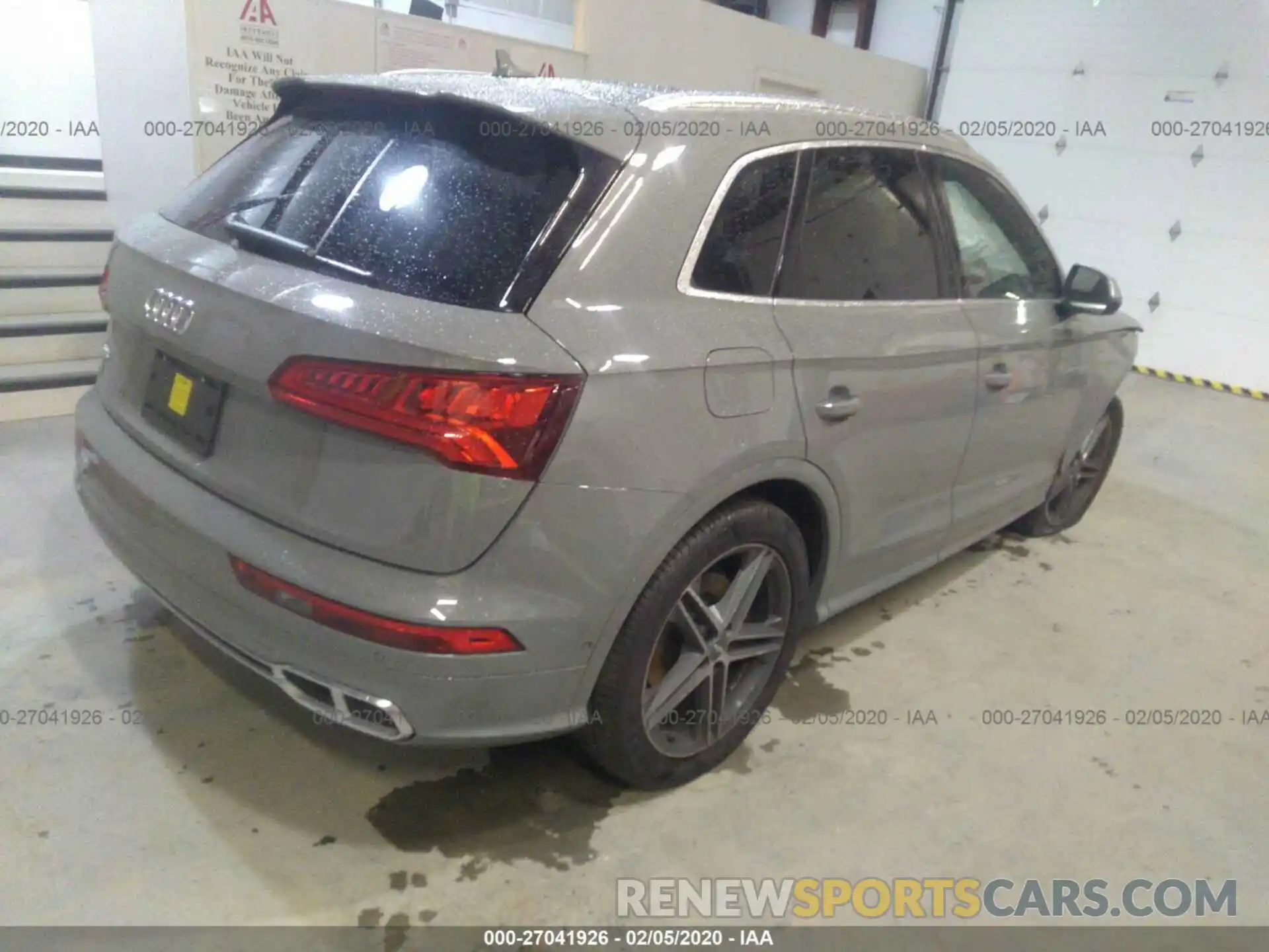 4 Photograph of a damaged car WA1C4AFY0K2003180 AUDI SQ5 2019