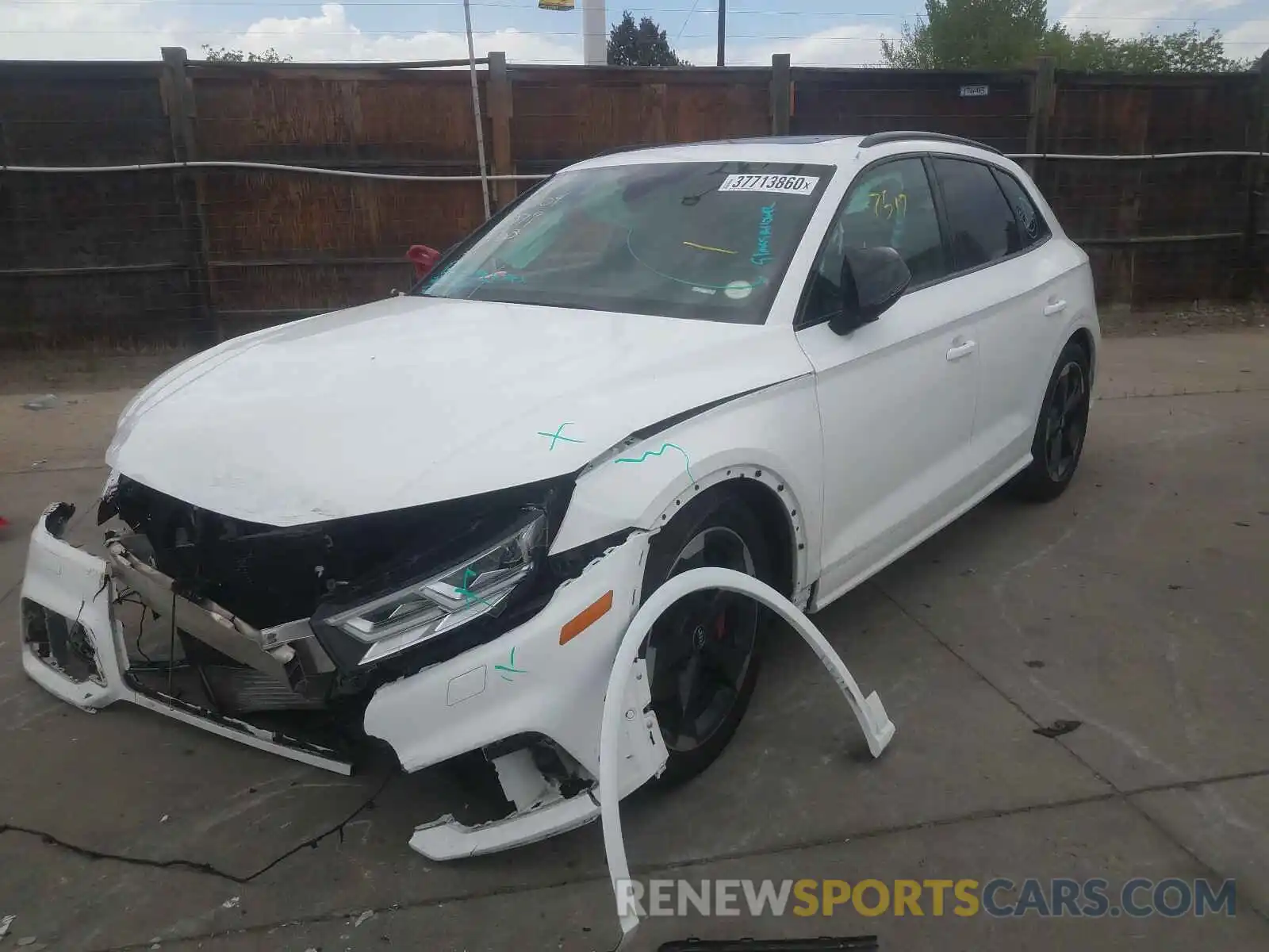 2 Photograph of a damaged car WA1C4AFY8K2041384 AUDI SQ5 2019