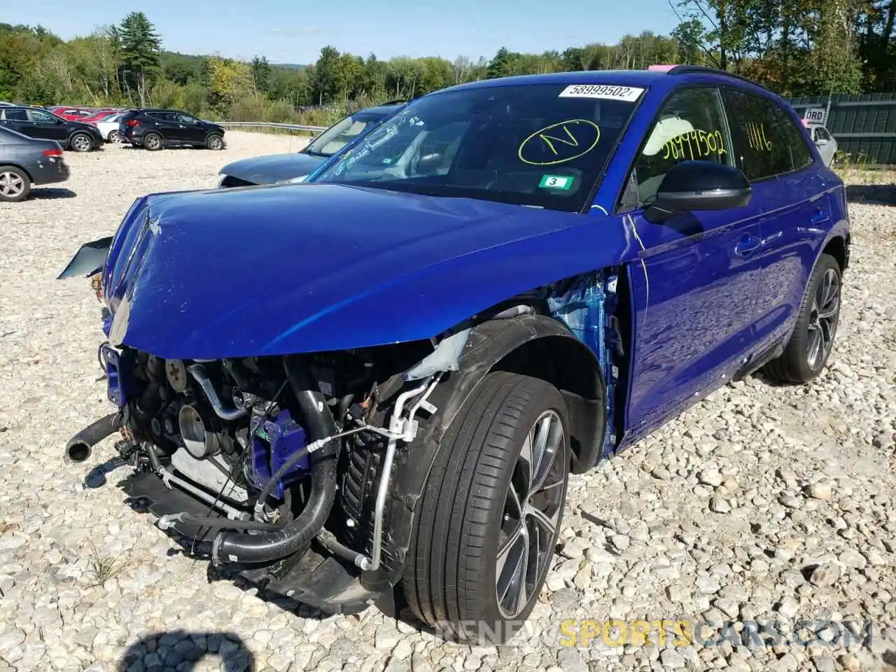 2 Photograph of a damaged car WA1C4AFY2N2035570 AUDI SQ5 2022