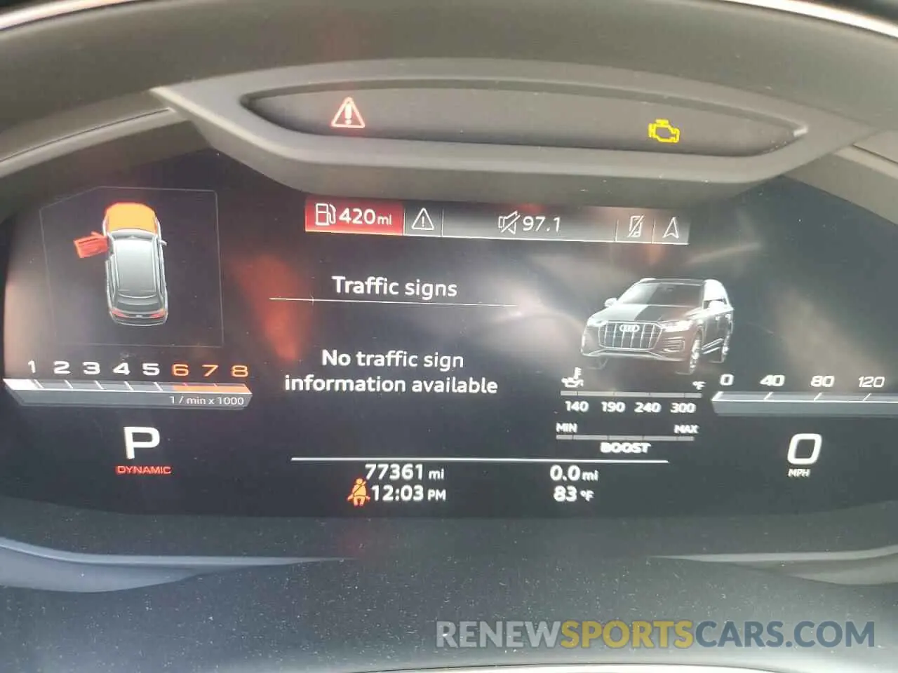 9 Photograph of a damaged car WA1VWAF71LD013443 AUDI SQ7 2020