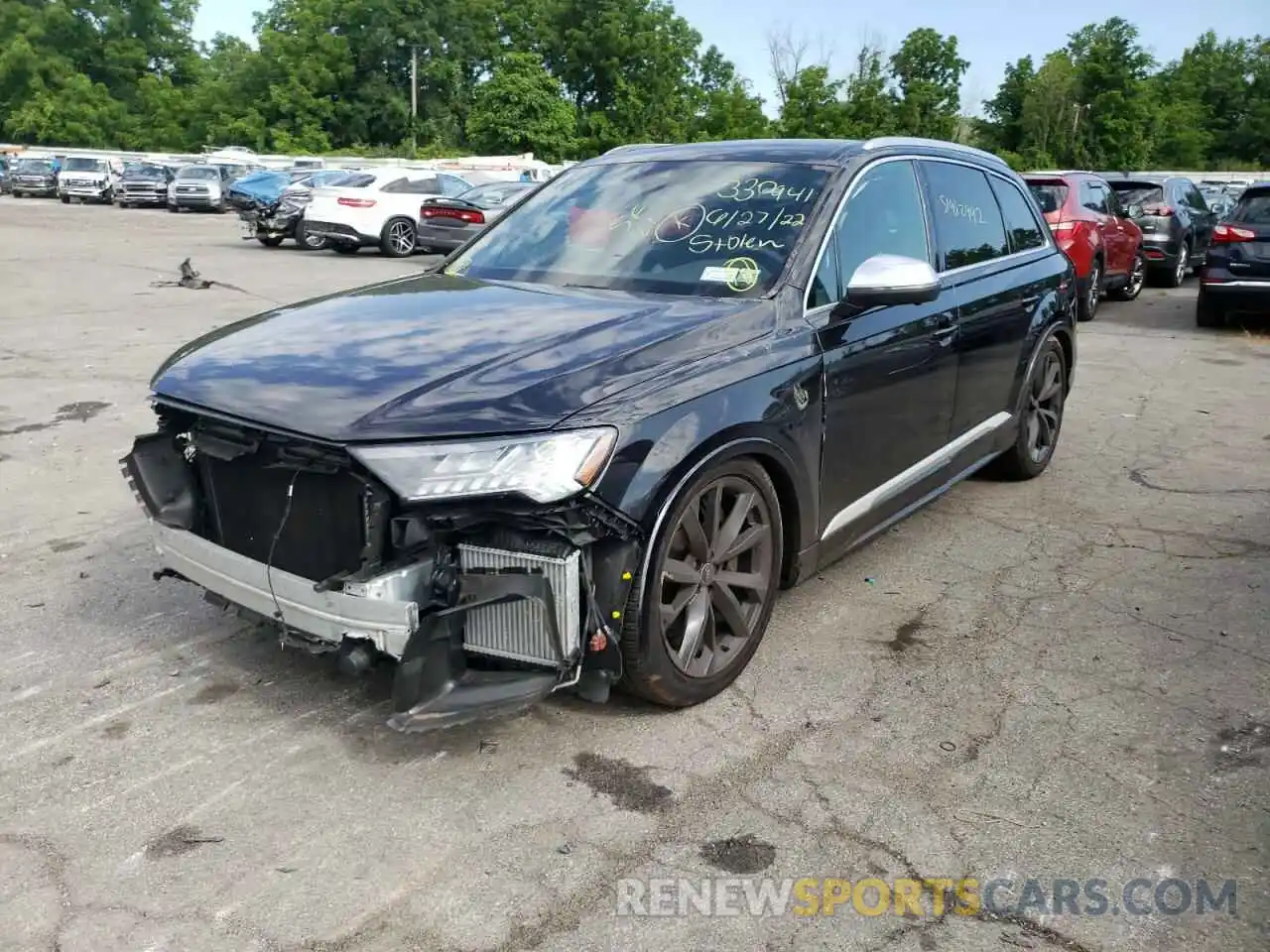 2 Photograph of a damaged car WA1AWBF75MD024354 AUDI SQ7 2021