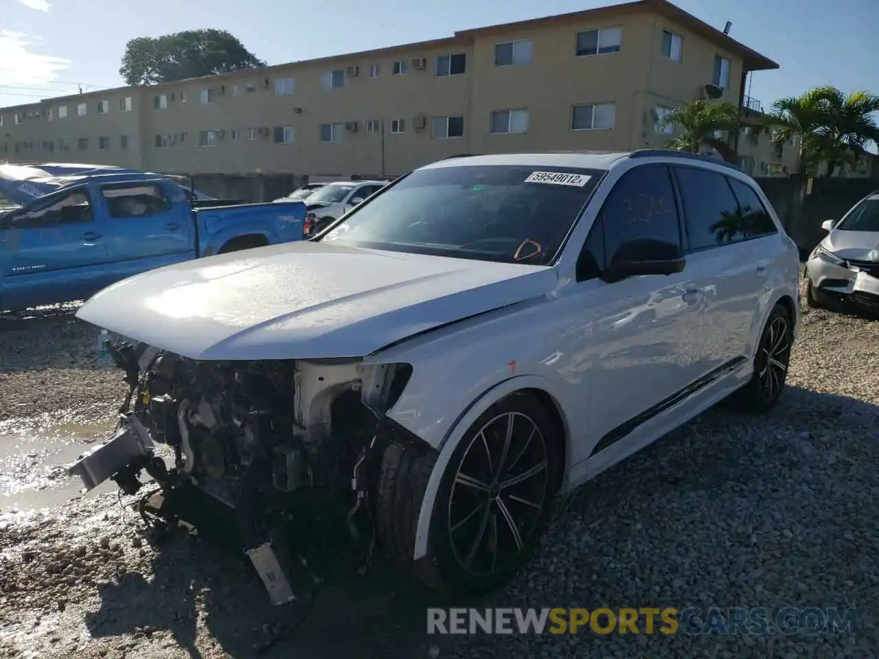 2 Photograph of a damaged car WA1VWBF74MD020216 AUDI SQ7 2021