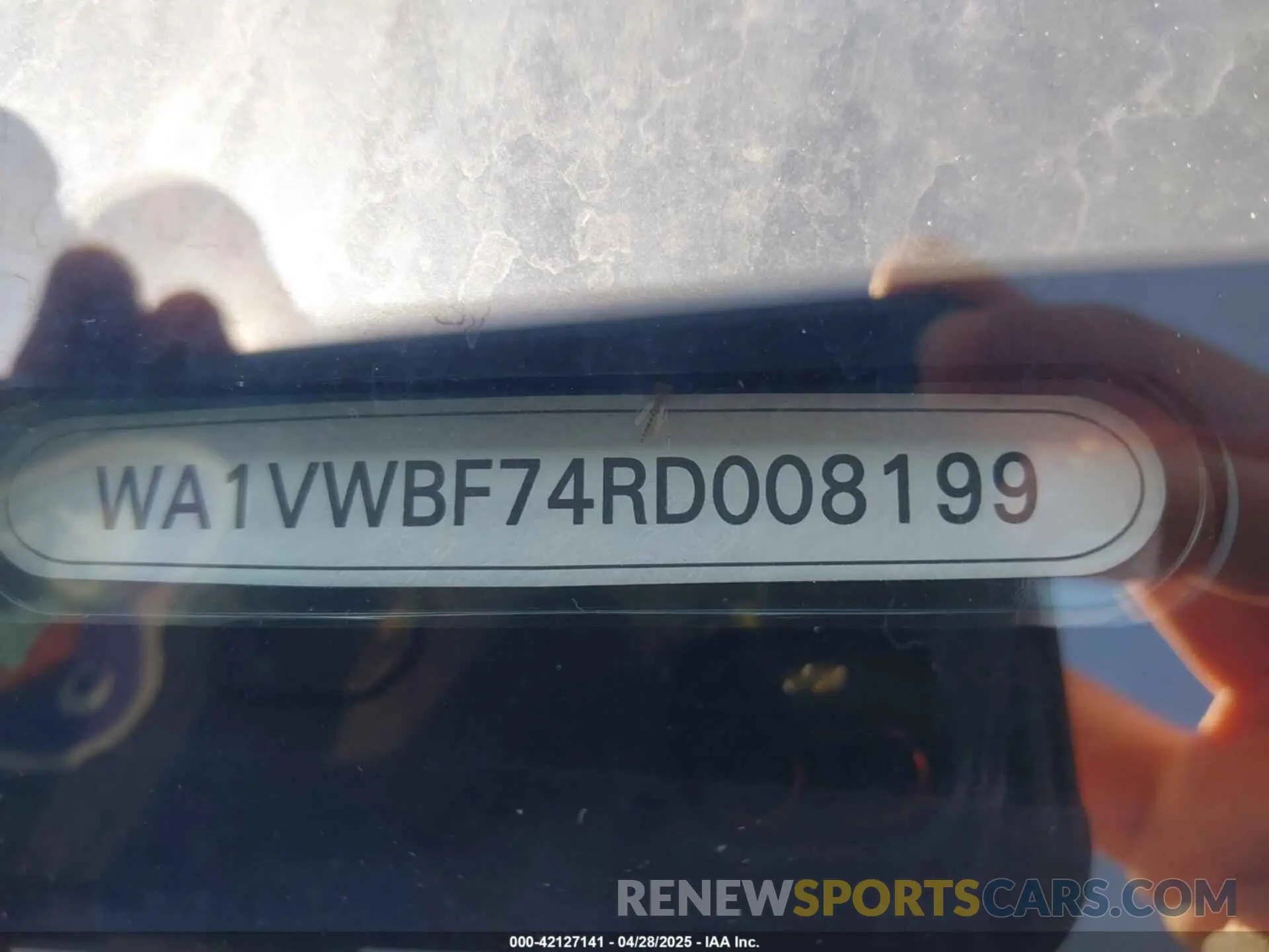 9 Photograph of a damaged car WA1VWBF74RD008199 AUDI SQ7 2024