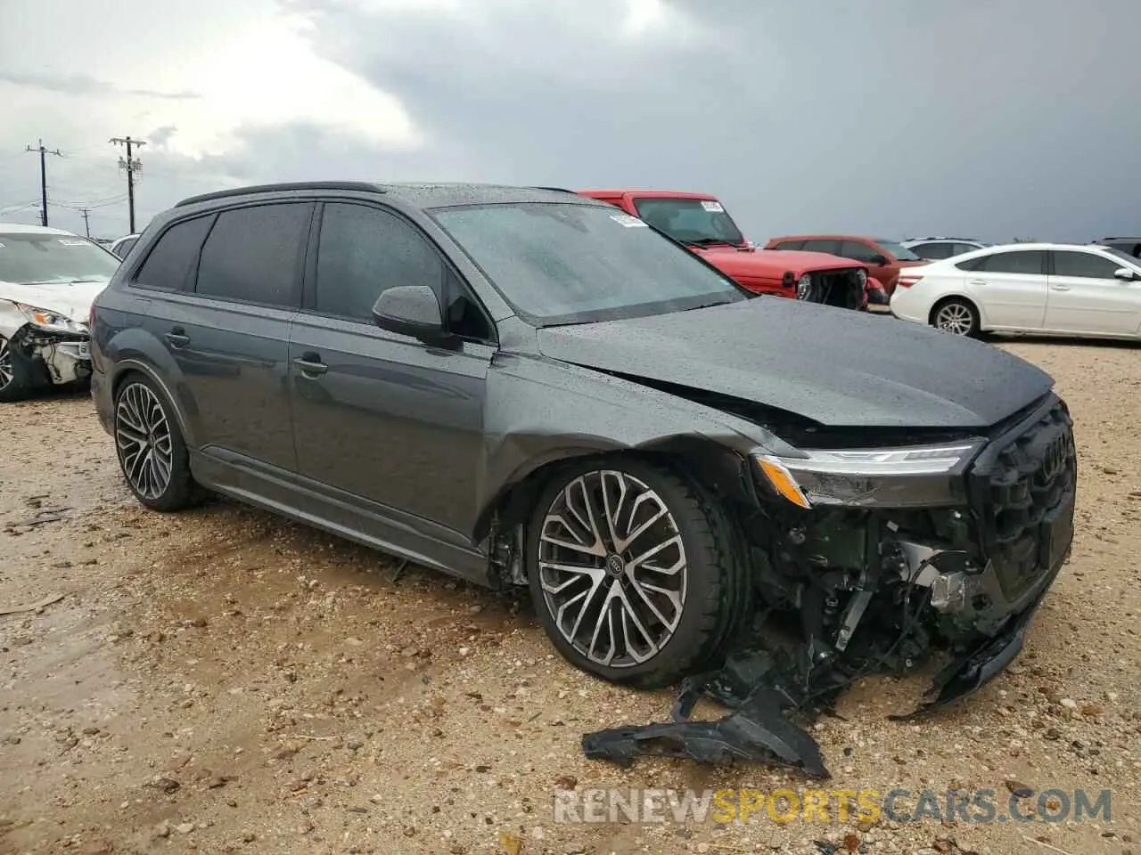 4 Photograph of a damaged car WA1VWBF79SD013663 AUDI SQ7 2025