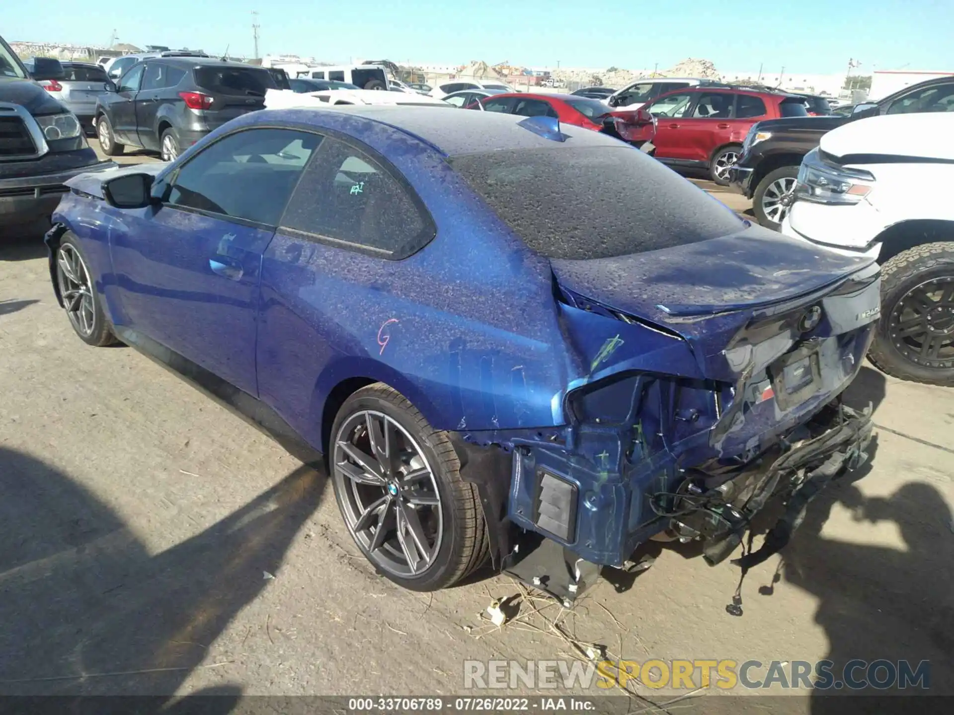 3 Photograph of a damaged car 3MW53CM03N8C66289 BMW 2 SERIES 2022