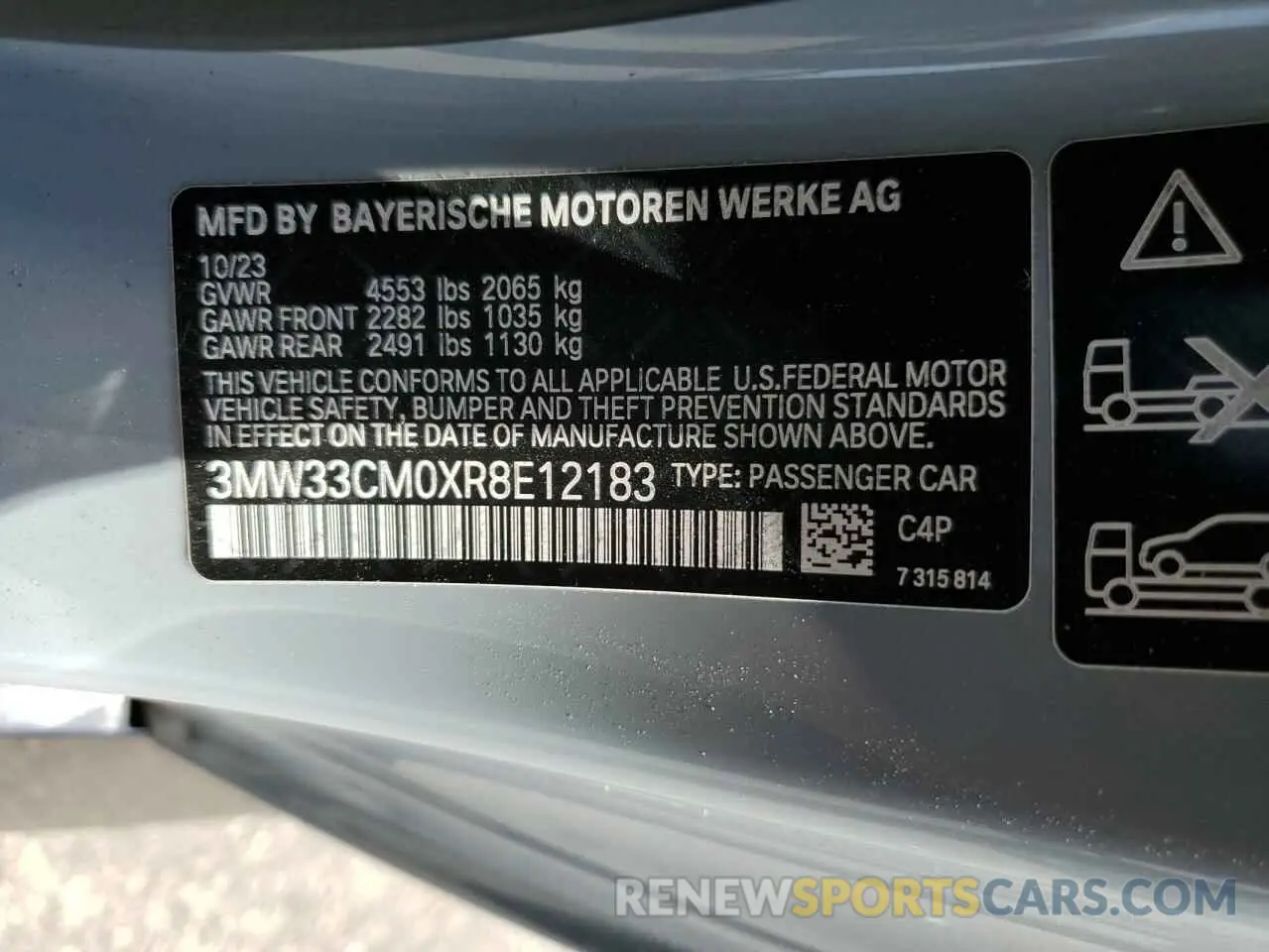 12 Photograph of a damaged car 3MW33CM0XR8E12183 BMW 2 SERIES 2024