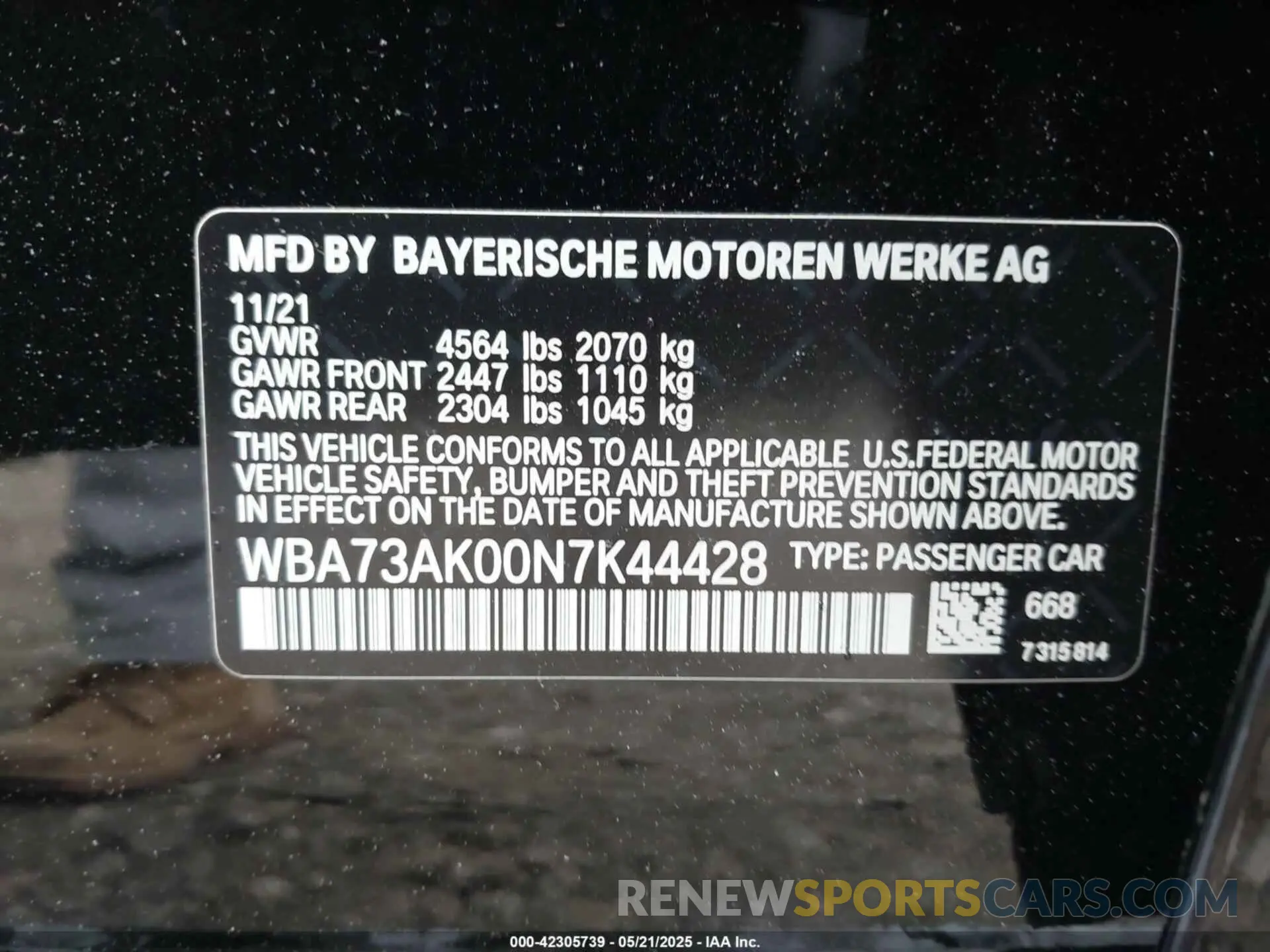 9 Photograph of a damaged car WBA73AK00N7K44428 BMW 228 GRAN COUPE 2022