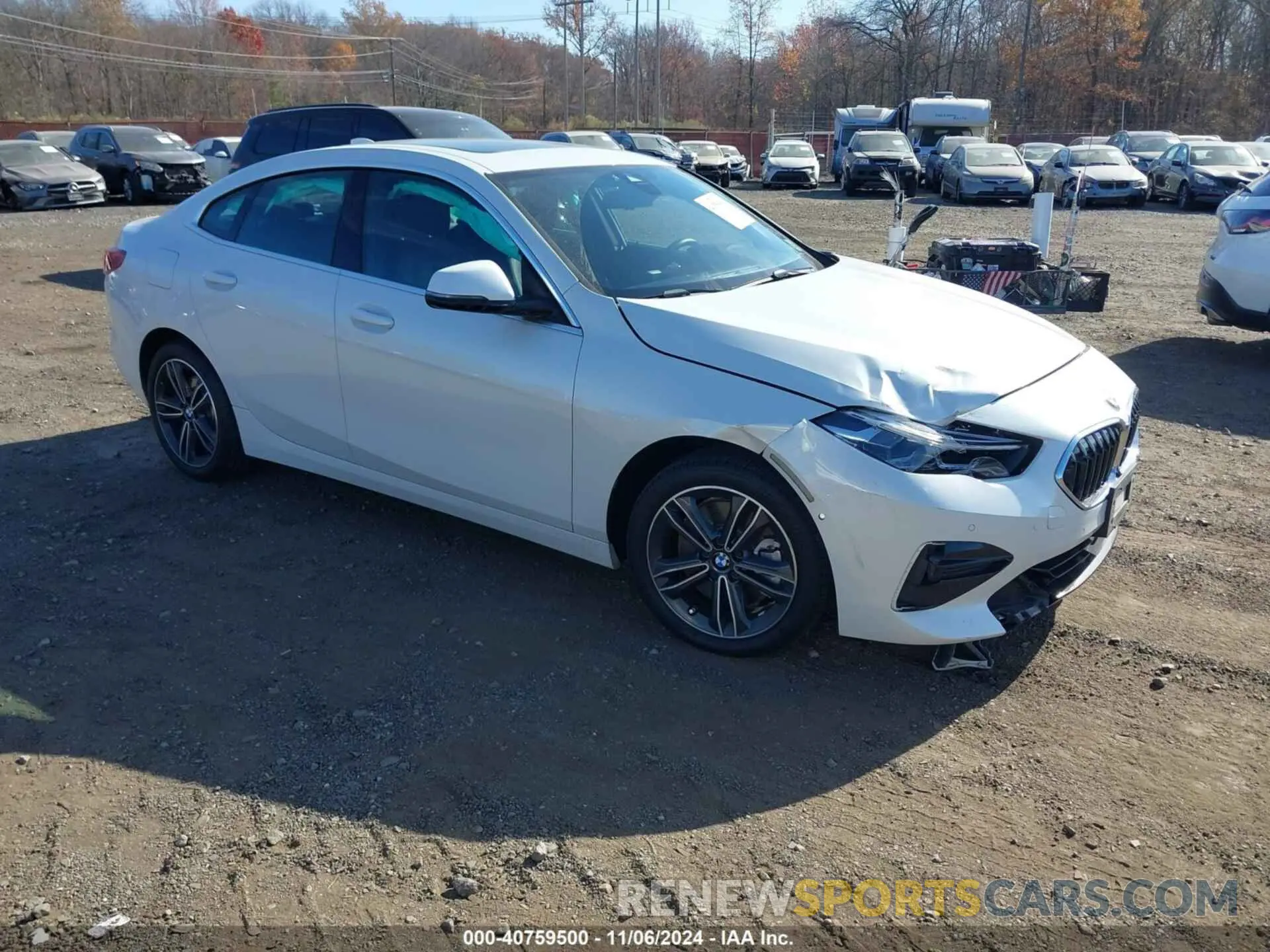 1 Photograph of a damaged car WBA73AK01N7J87124 BMW 228 GRAN COUPE 2022