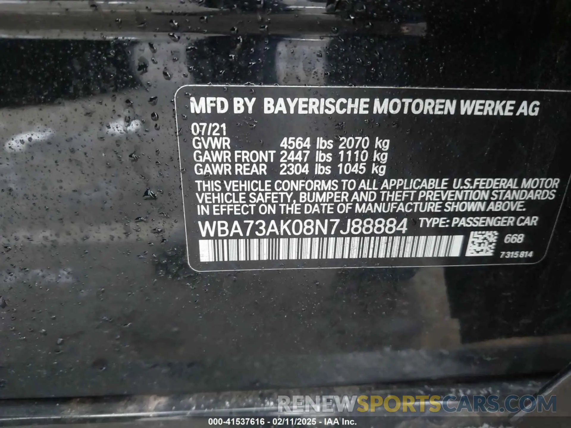 9 Photograph of a damaged car WBA73AK08N7J88884 BMW 228 GRAN COUPE 2022