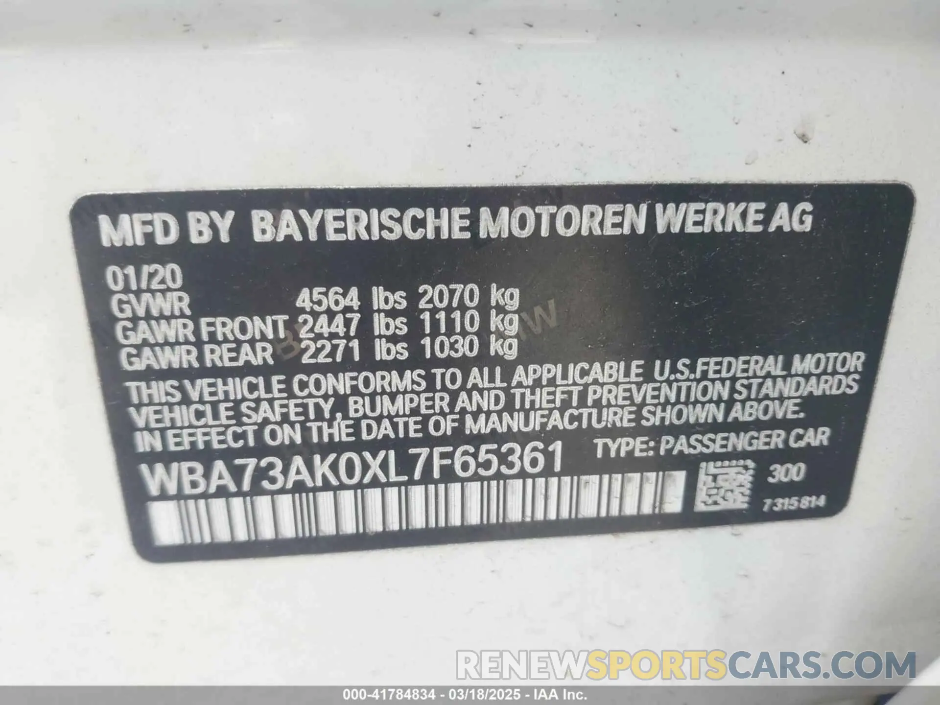 9 Photograph of a damaged car WBA73AK0XL7F65361 BMW 228I GRAN COUPE 2020