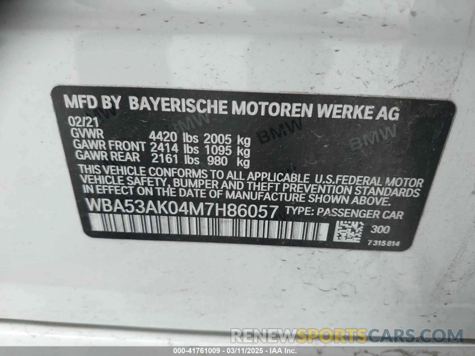 9 Photograph of a damaged car WBA53AK04M7H86057 BMW 228I GRAN COUPE 2021
