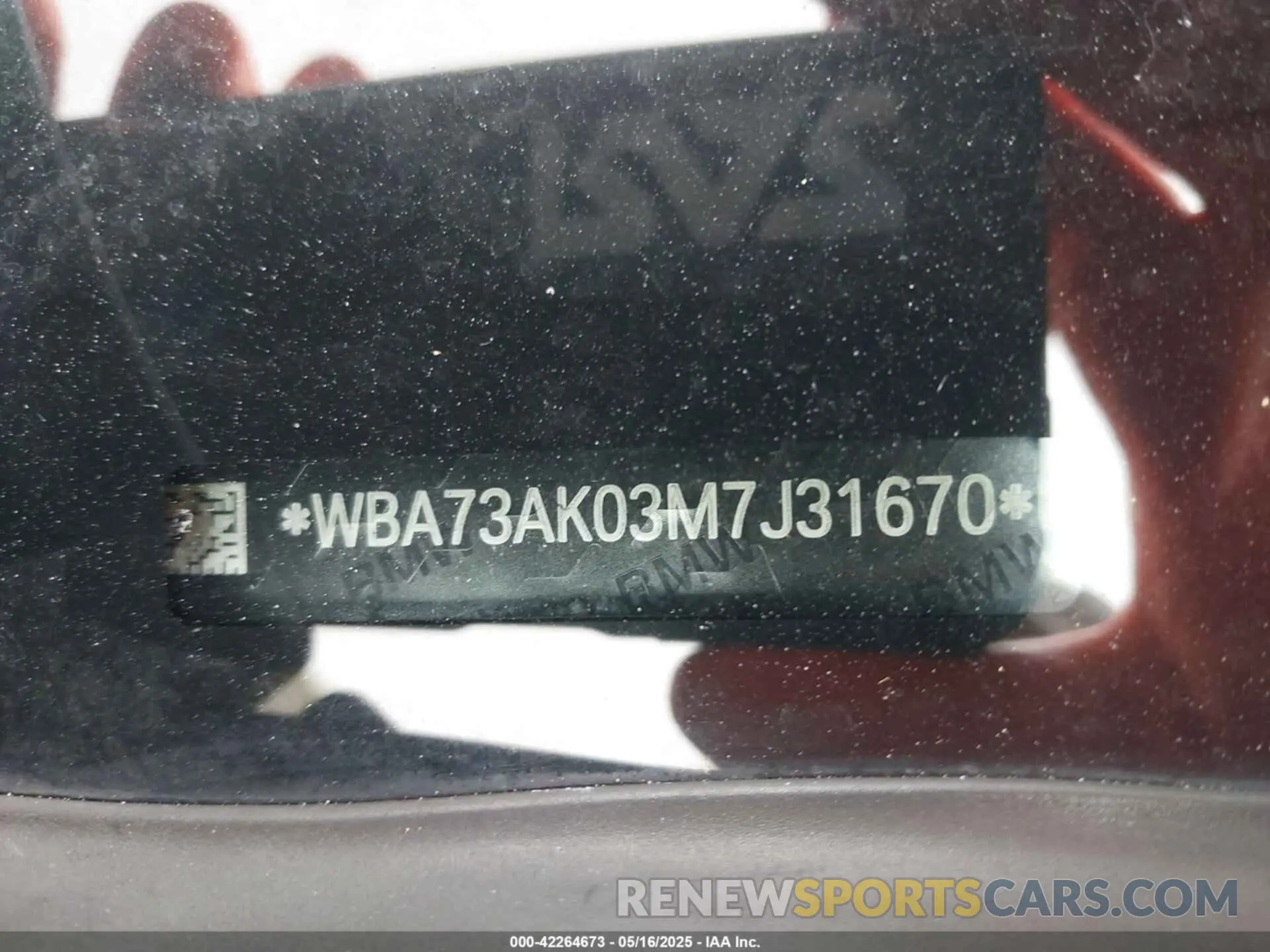 17 Photograph of a damaged car WBA73AK03M7J31670 BMW 228I GRAN COUPE 2021