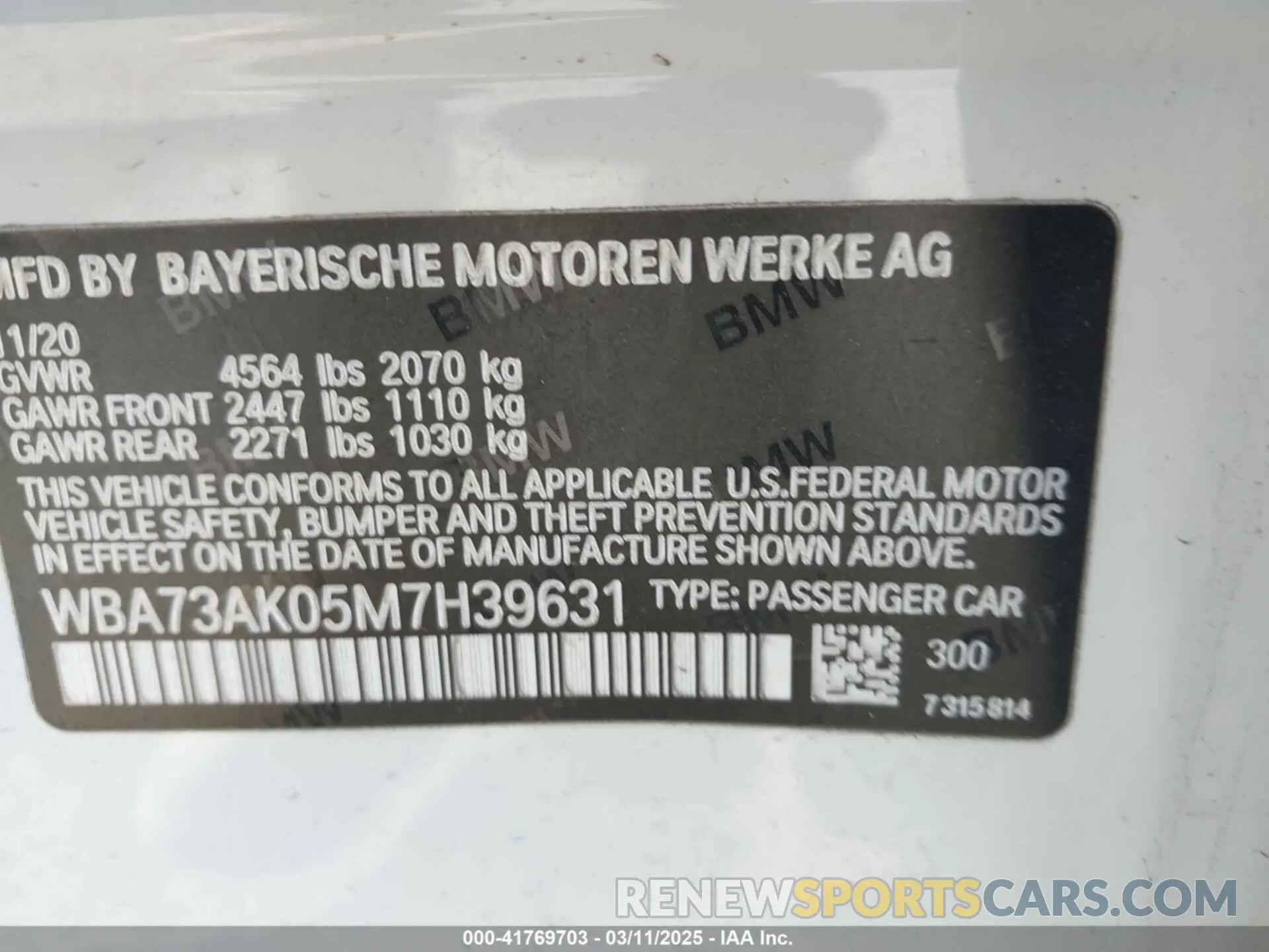 9 Photograph of a damaged car WBA73AK05M7H39631 BMW 228I GRAN COUPE 2021