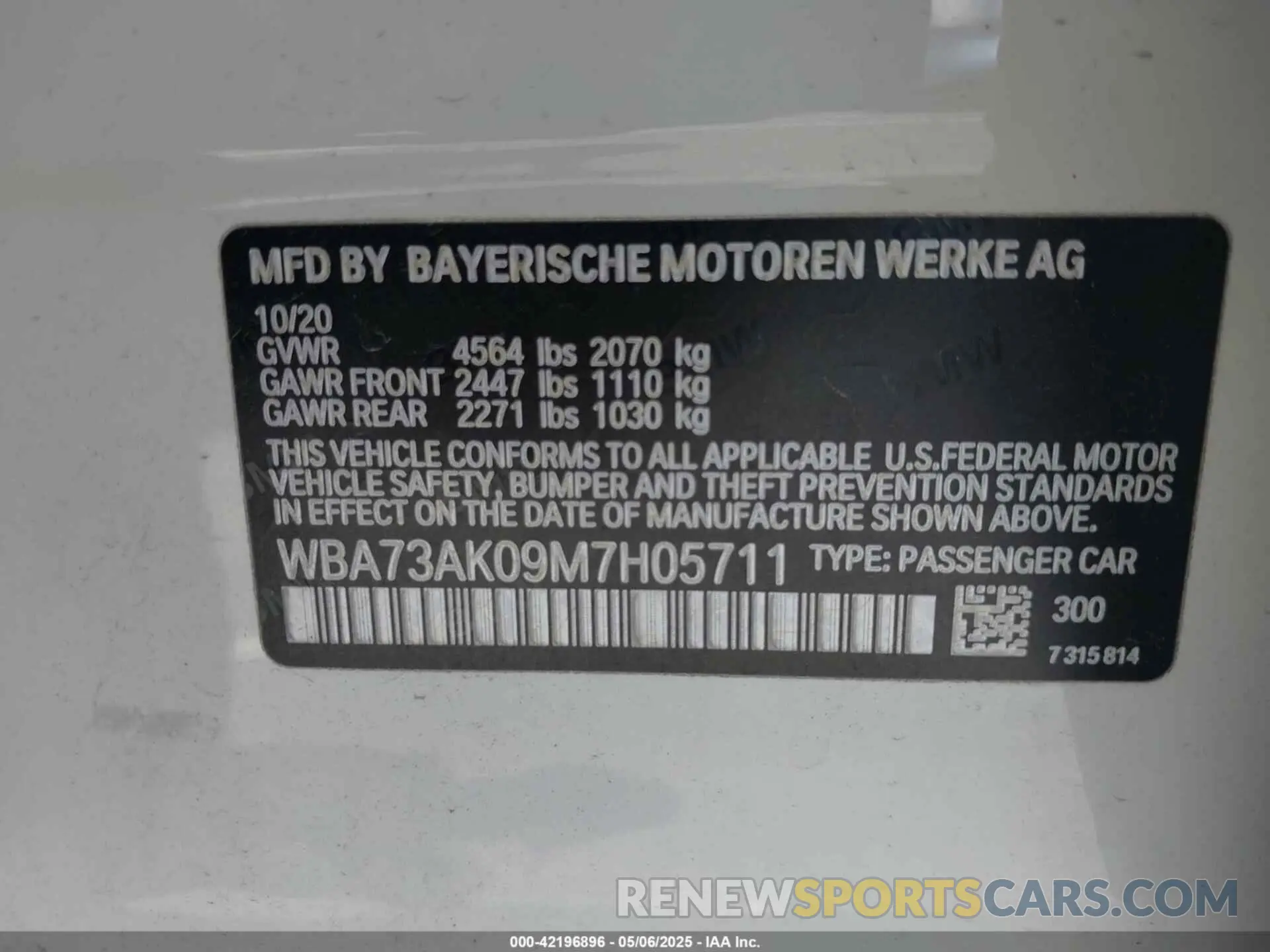 9 Photograph of a damaged car WBA73AK09M7H05711 BMW 228I GRAN COUPE 2021