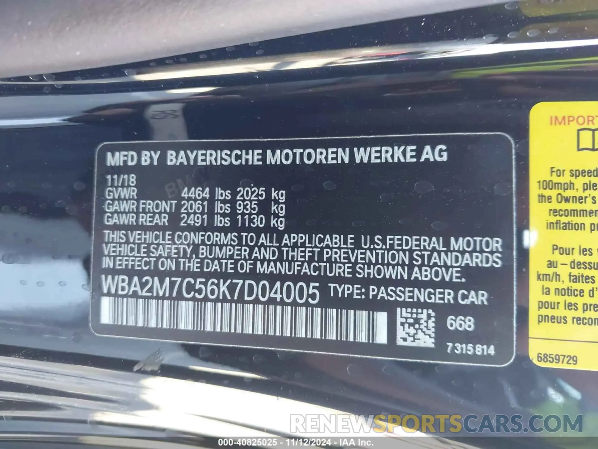 9 Photograph of a damaged car WBA2M7C56K7D04005 BMW 230I 2019
