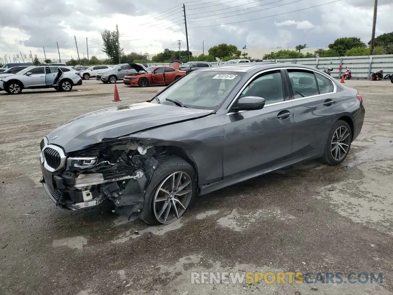 1 Photograph of a damaged car 3MW5R1J53K8A04254 BMW 3 SERIES 2019