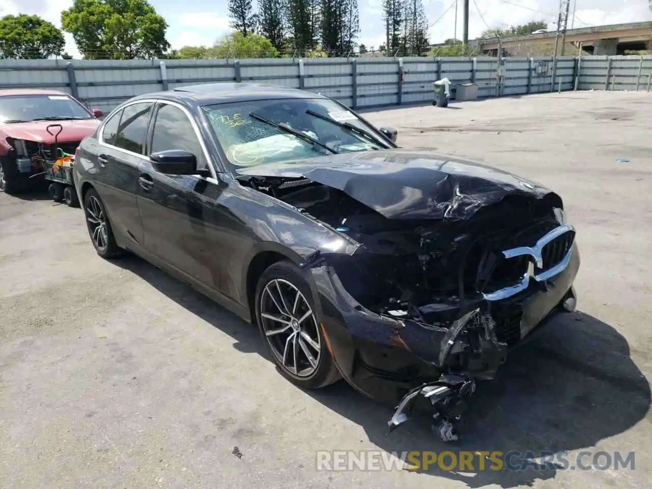 1 Photograph of a damaged car 3MW5R1J55K8B01956 BMW 3 SERIES 2019