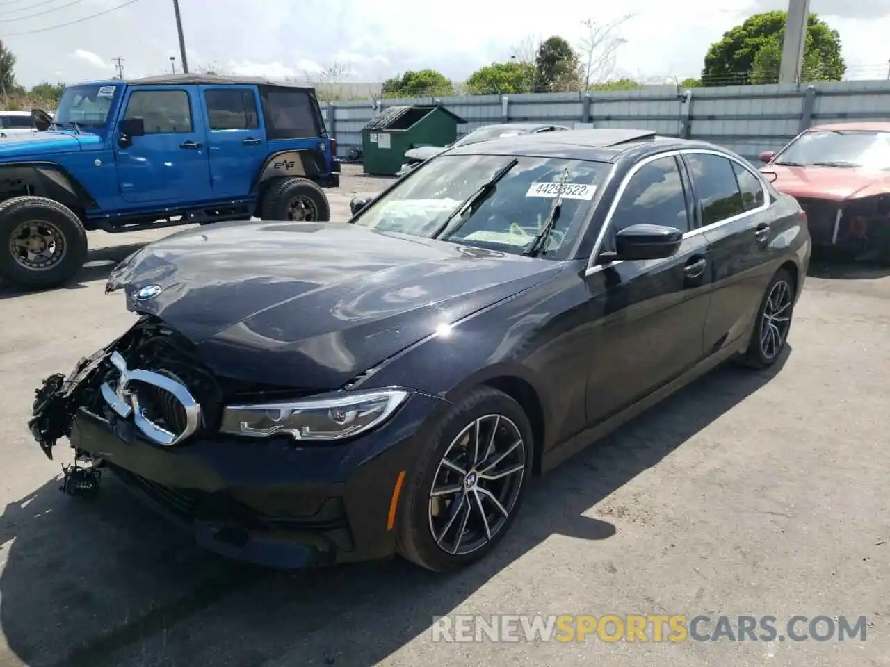 2 Photograph of a damaged car 3MW5R1J55K8B01956 BMW 3 SERIES 2019