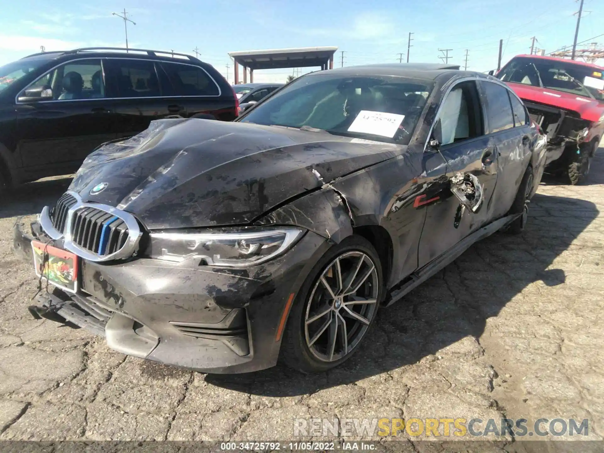 2 Photograph of a damaged car 3MW5R1J57K8B02395 BMW 3 SERIES 2019