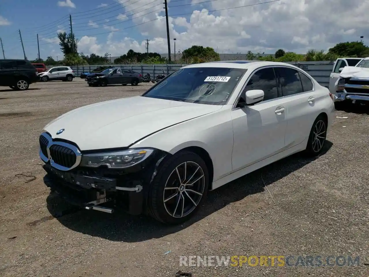 2 Photograph of a damaged car 3MW5R1J59K8A04288 BMW 3 SERIES 2019