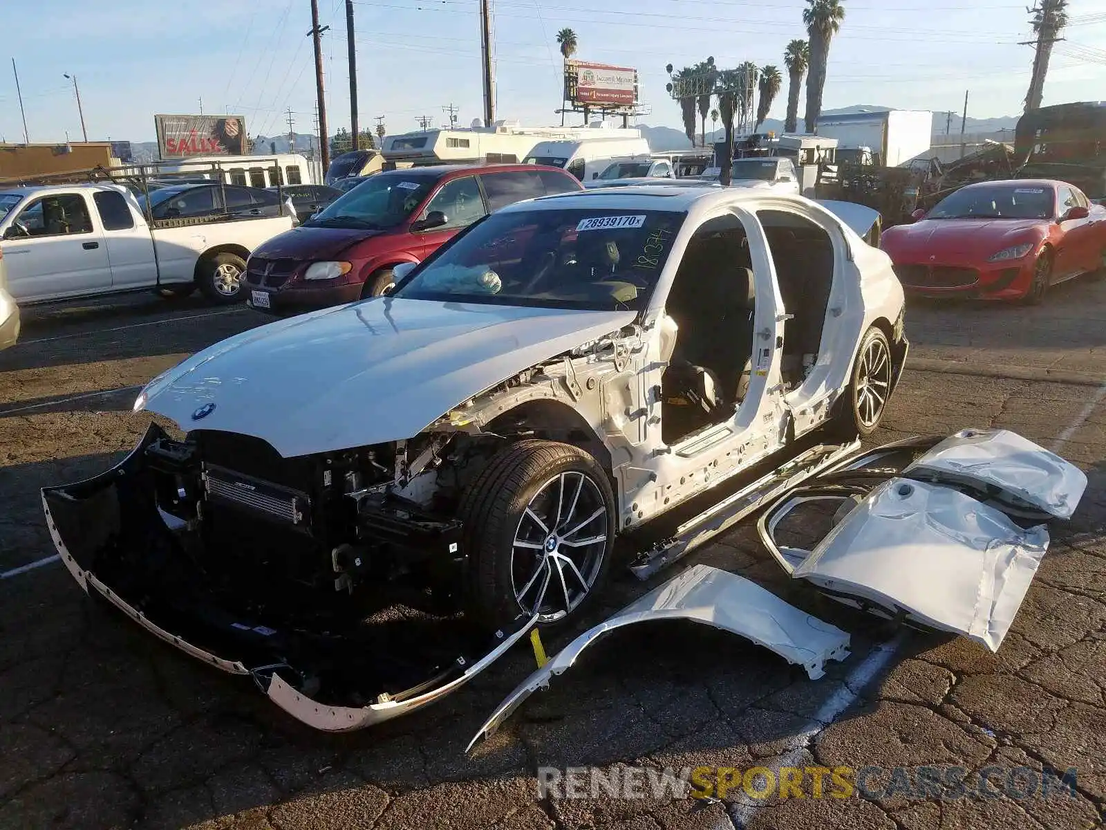 2 Photograph of a damaged car WBA5R1C5XKAK08132 BMW 3 SERIES 2019