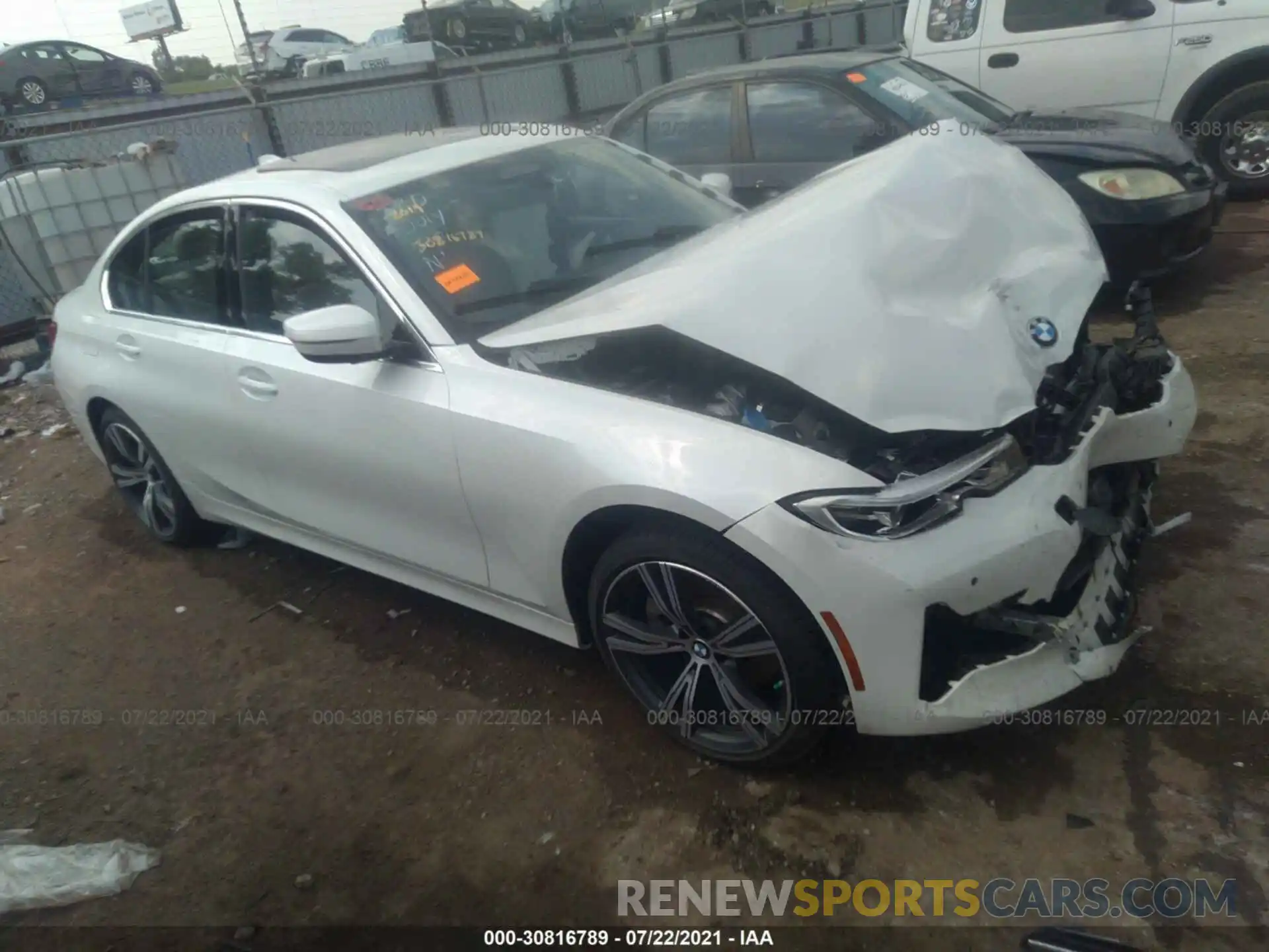 1 Photograph of a damaged car WBA5R7C53KAJ81018 BMW 3 SERIES 2019