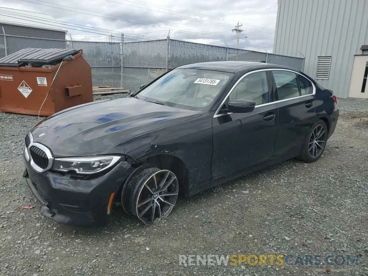 1 Photograph of a damaged car WBA5R7C55KAJ86253 BMW 3 SERIES 2019