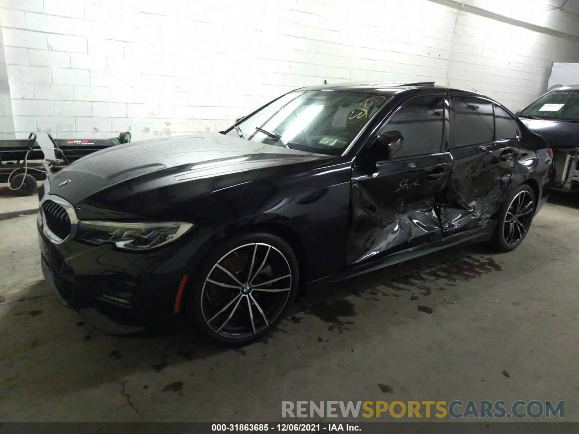 2 Photograph of a damaged car WBA5R7C56KAE82613 BMW 3 SERIES 2019