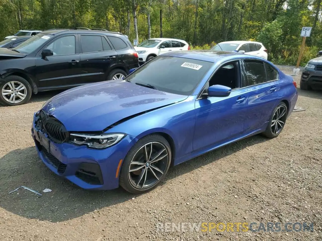 1 Photograph of a damaged car WBA5R7C56KAJ79344 BMW 3 SERIES 2019