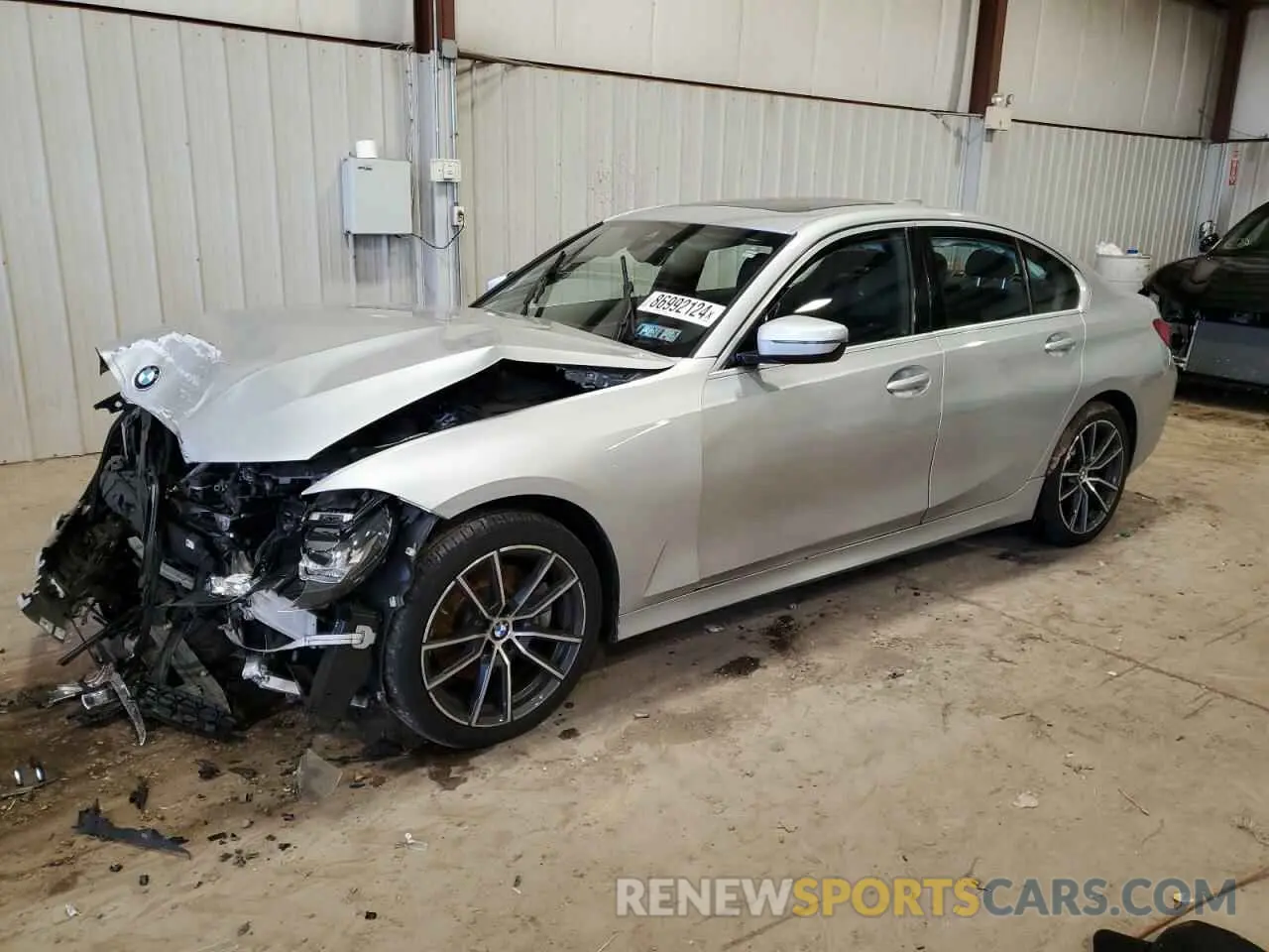 1 Photograph of a damaged car WBA5R7C57KAJ87534 BMW 3 SERIES 2019