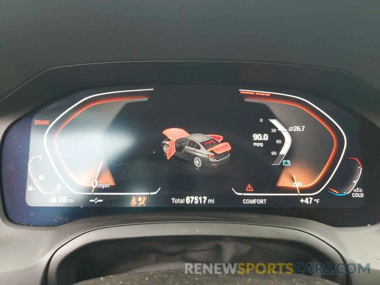 9 Photograph of a damaged car WBA5R7C58KFH00117 BMW 3 SERIES 2019