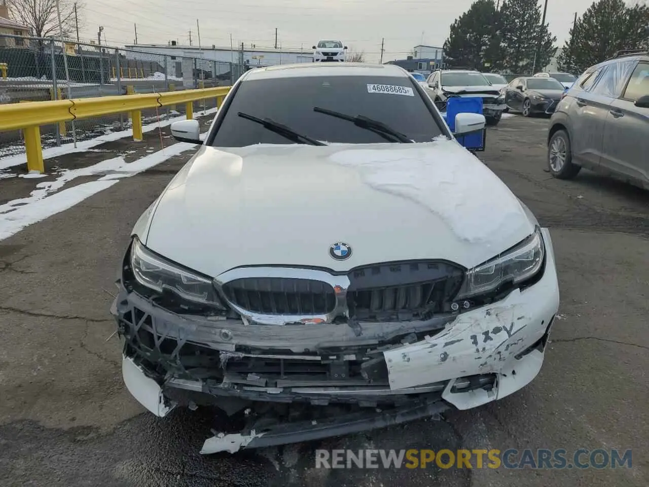 5 Photograph of a damaged car WBA5R7C59KAJ81119 BMW 3 SERIES 2019