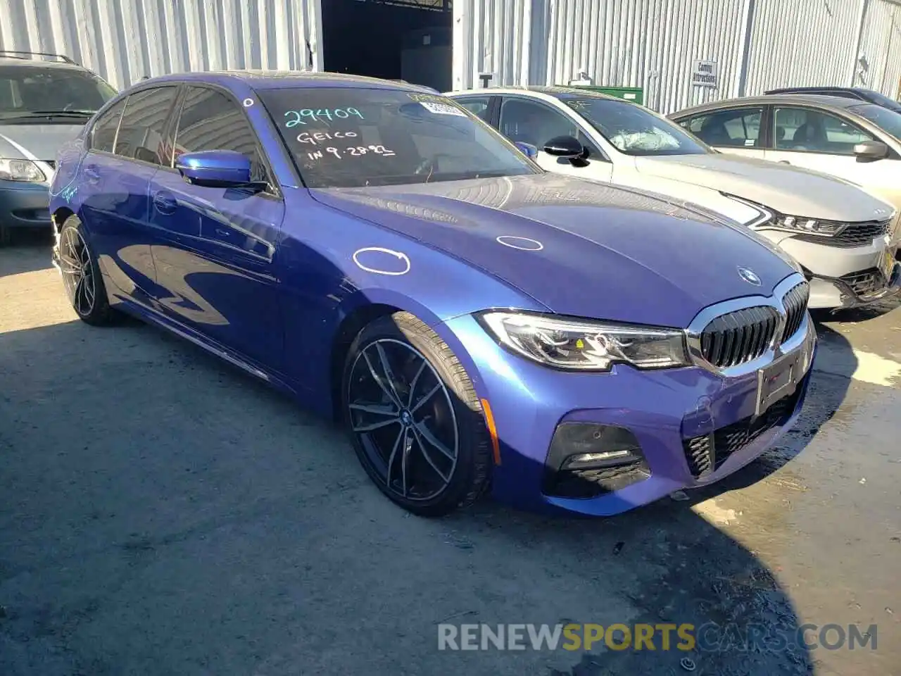 1 Photograph of a damaged car WBA5R7C5XKAE82761 BMW 3 SERIES 2019