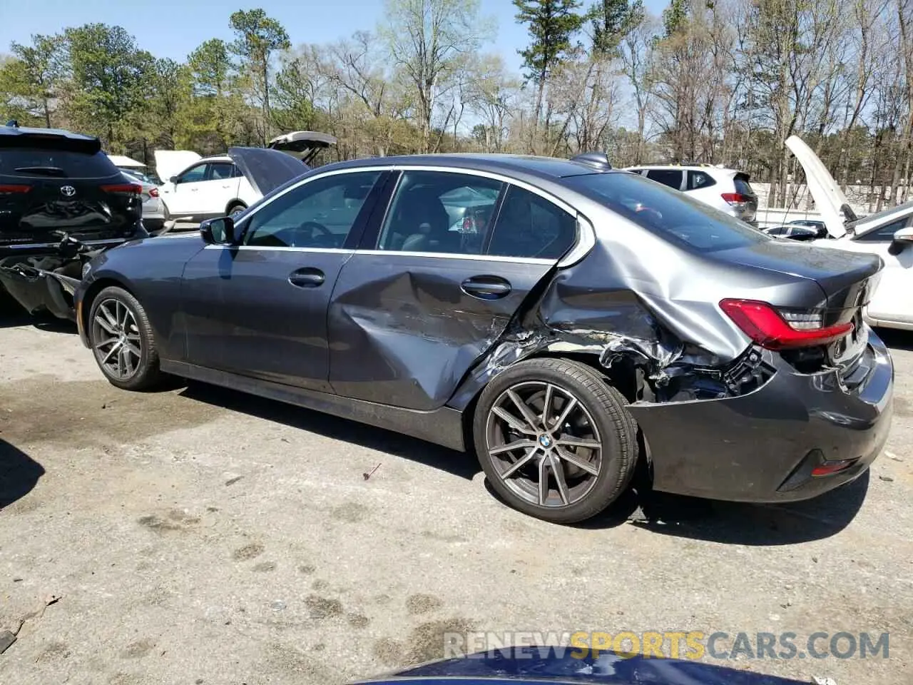 2 Photograph of a damaged car 3MW5R1J00L8B10487 BMW 3 SERIES 2020