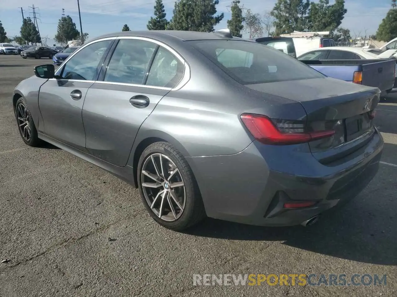 2 Photograph of a damaged car 3MW5R1J00L8B20307 BMW 3 SERIES 2020