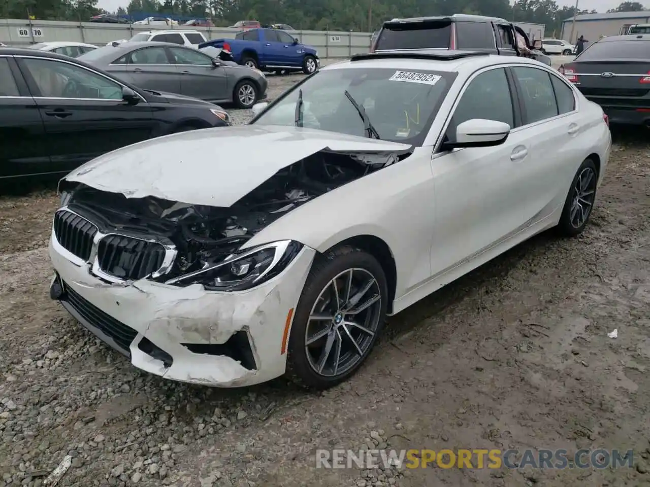 2 Photograph of a damaged car 3MW5R1J00L8B22882 BMW 3 SERIES 2020