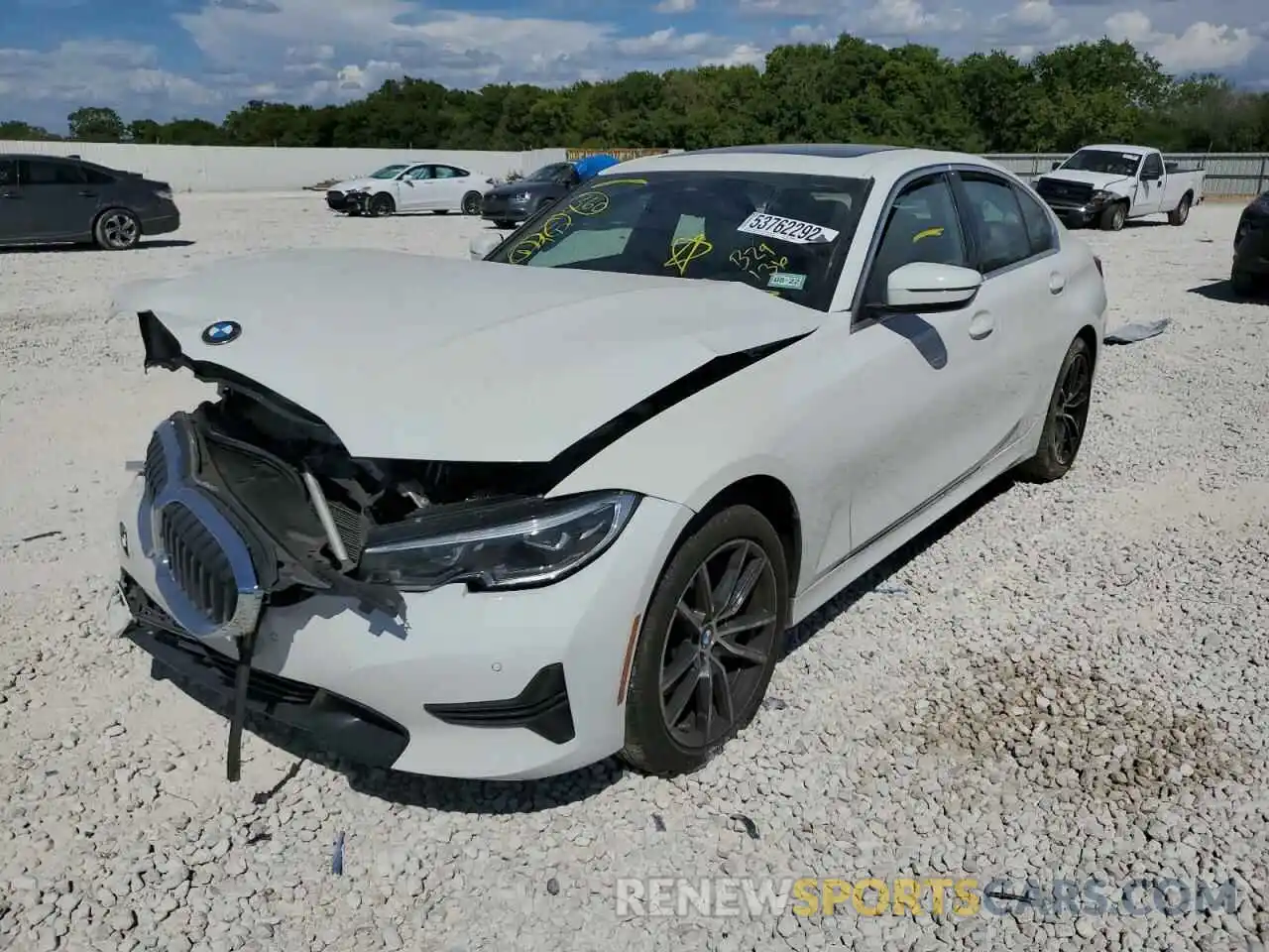 2 Photograph of a damaged car 3MW5R1J00L8B29136 BMW 3 SERIES 2020