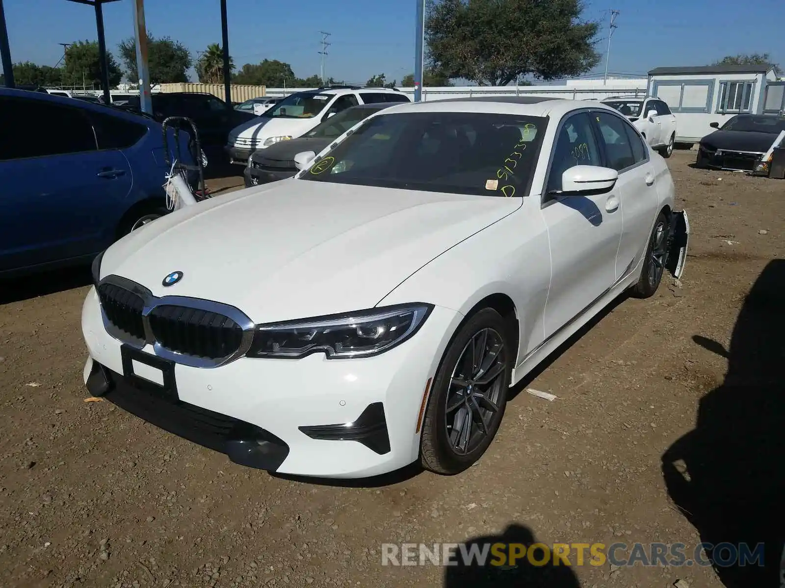 2 Photograph of a damaged car 3MW5R1J01L8B20333 BMW 3 SERIES 2020