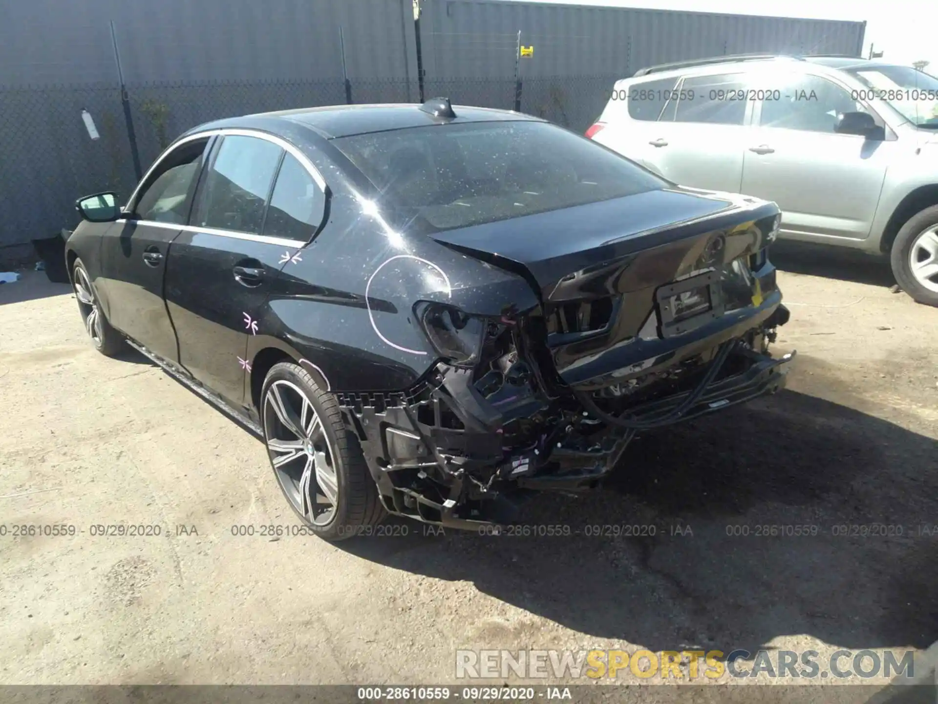 3 Photograph of a damaged car 3MW5R1J01L8B36466 BMW 3 SERIES 2020