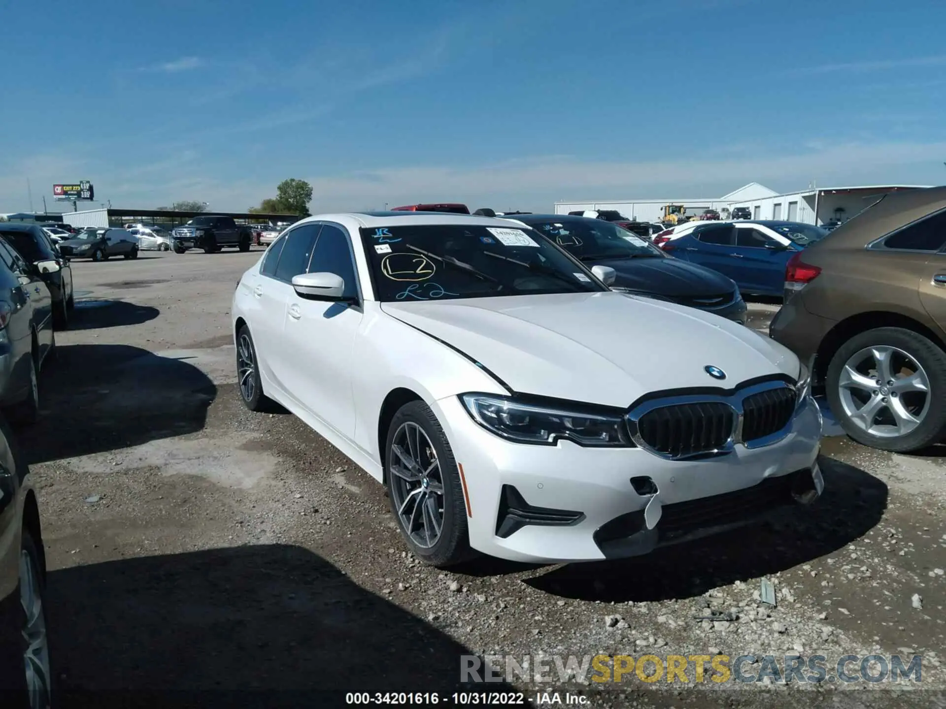 1 Photograph of a damaged car 3MW5R1J02L8B36735 BMW 3 SERIES 2020