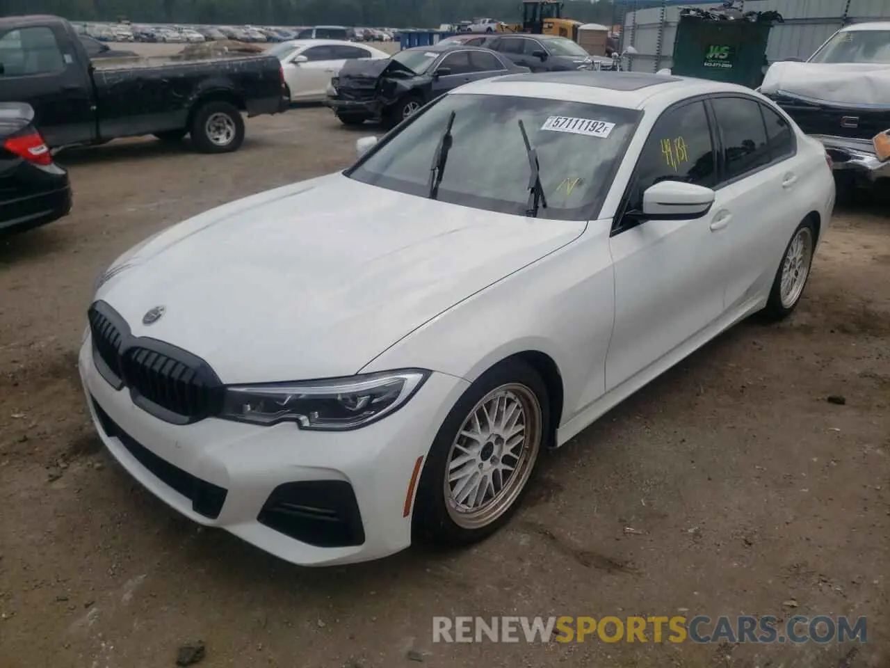 2 Photograph of a damaged car 3MW5R1J03L8B34671 BMW 3 SERIES 2020