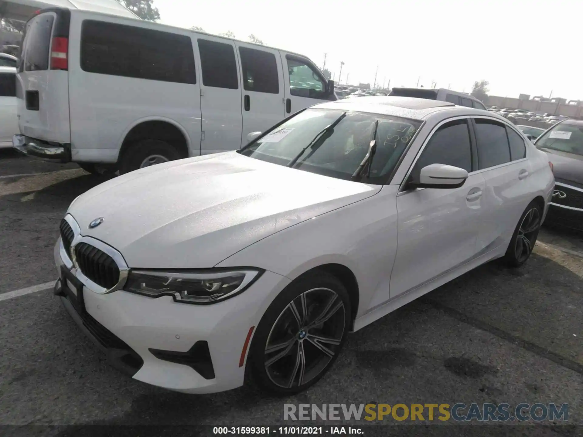 2 Photograph of a damaged car 3MW5R1J04L8B16146 BMW 3 SERIES 2020