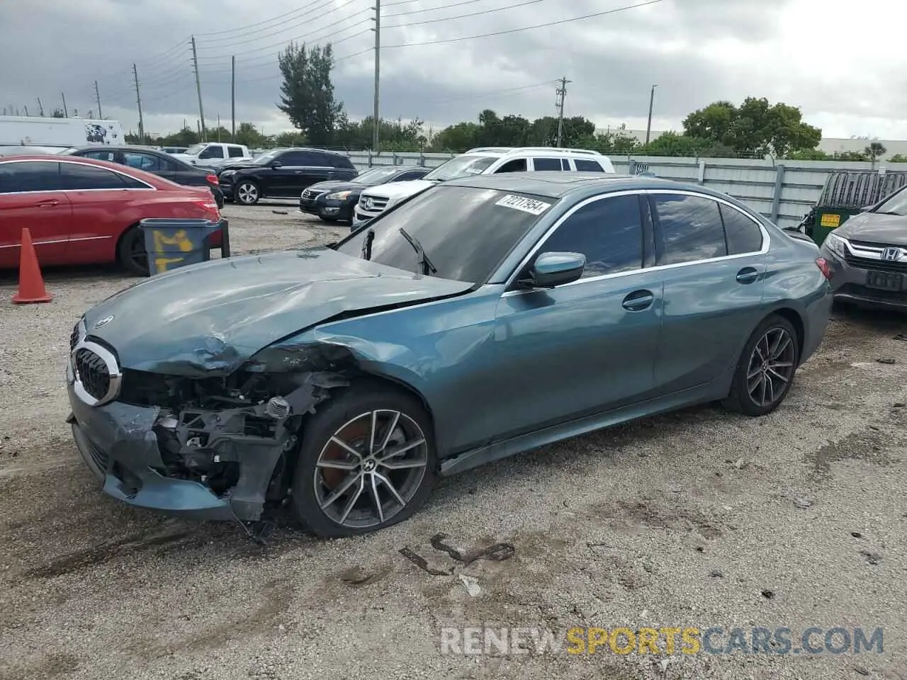 1 Photograph of a damaged car 3MW5R1J04L8B20665 BMW 3 SERIES 2020