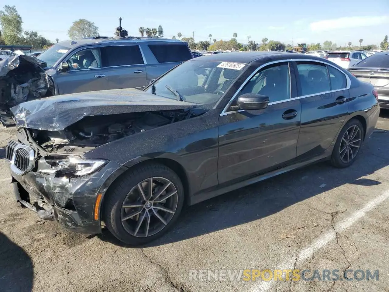 1 Photograph of a damaged car 3MW5R1J04L8B26370 BMW 3 SERIES 2020
