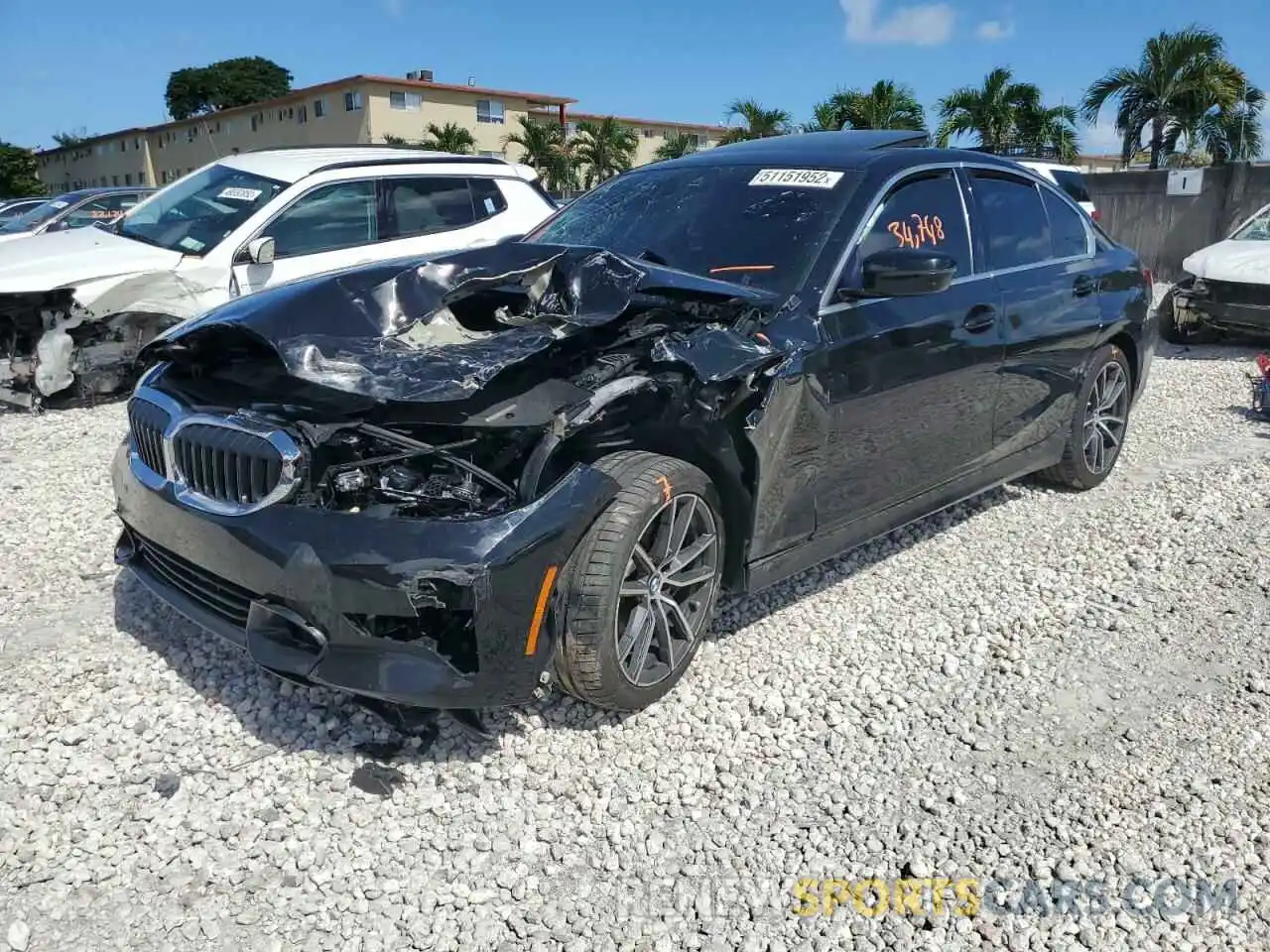 2 Photograph of a damaged car 3MW5R1J04L8B34145 BMW 3 SERIES 2020