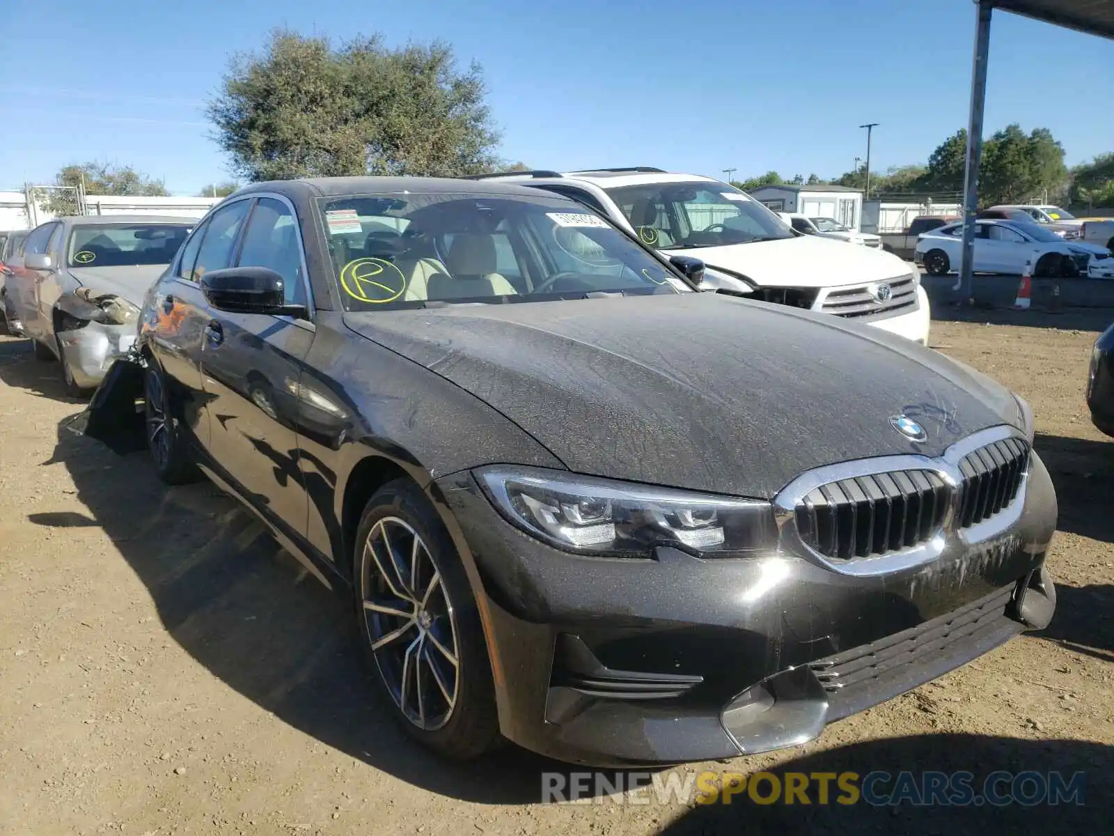 1 Photograph of a damaged car 3MW5R1J04L8B34985 BMW 3 SERIES 2020