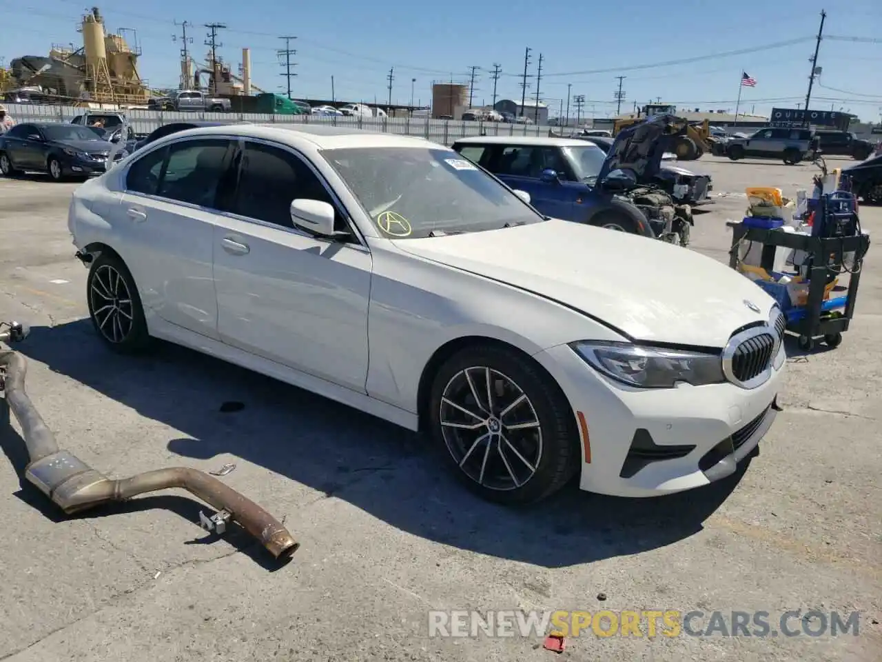 1 Photograph of a damaged car 3MW5R1J04L8B46487 BMW 3 SERIES 2020