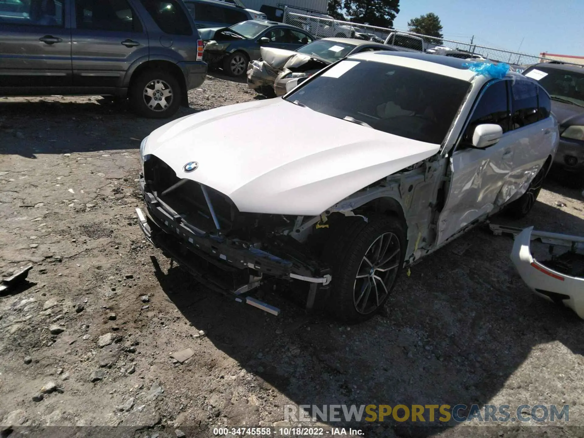 2 Photograph of a damaged car 3MW5R1J06L8B07836 BMW 3 SERIES 2020