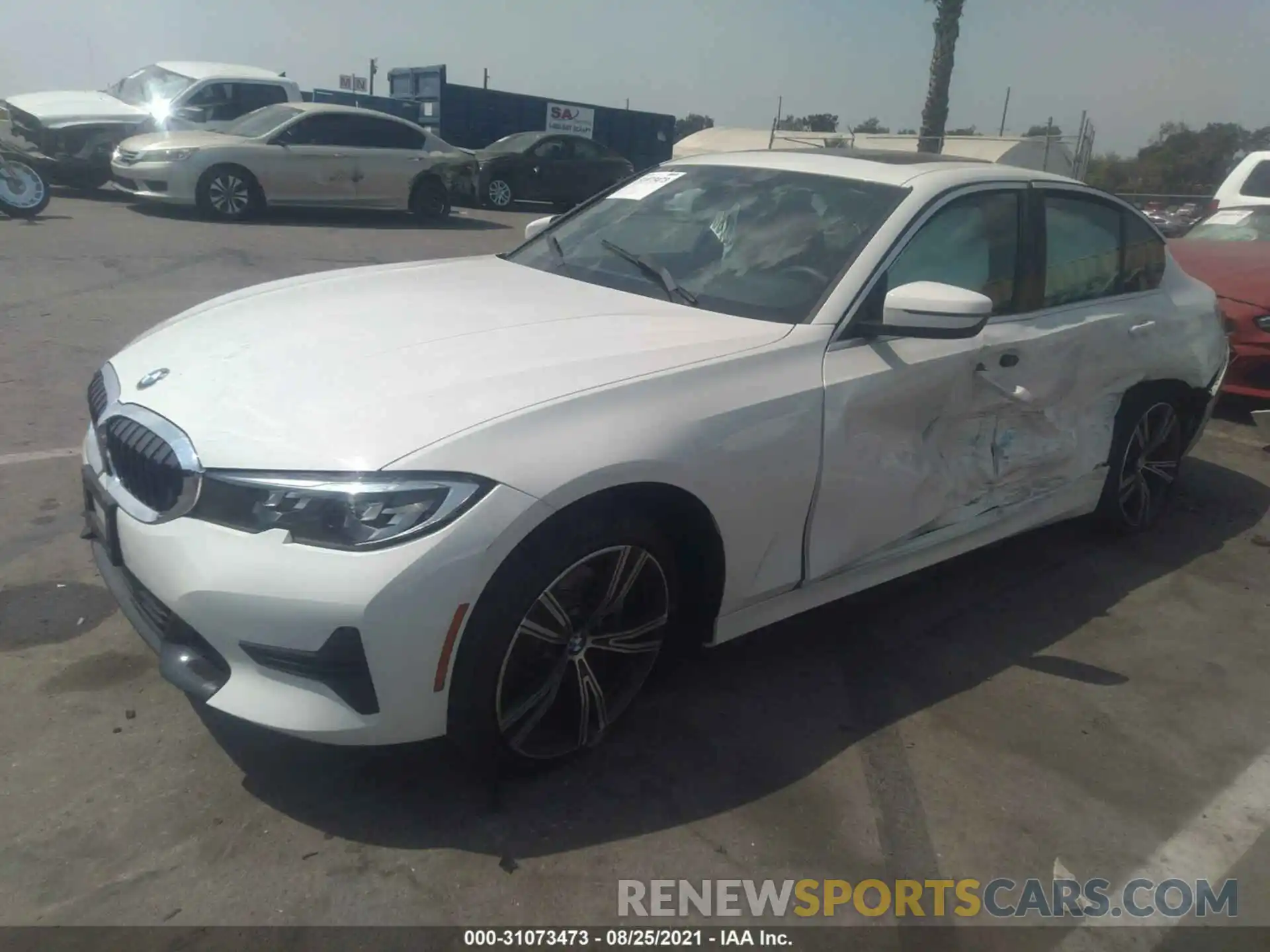 2 Photograph of a damaged car 3MW5R1J06L8B20022 BMW 3 SERIES 2020