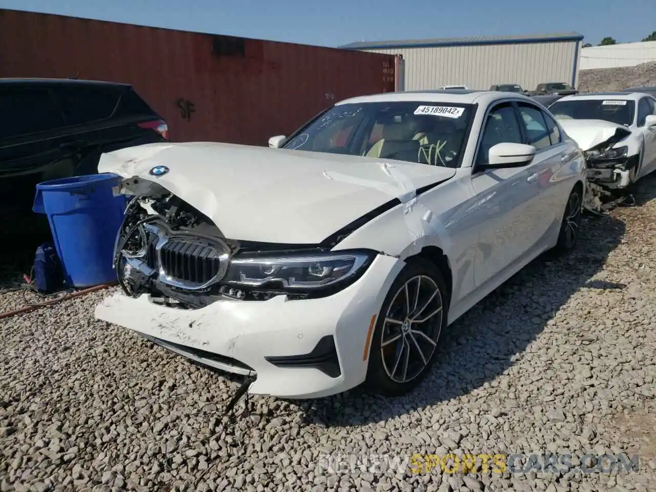 2 Photograph of a damaged car 3MW5R1J07L8B04749 BMW 3 SERIES 2020